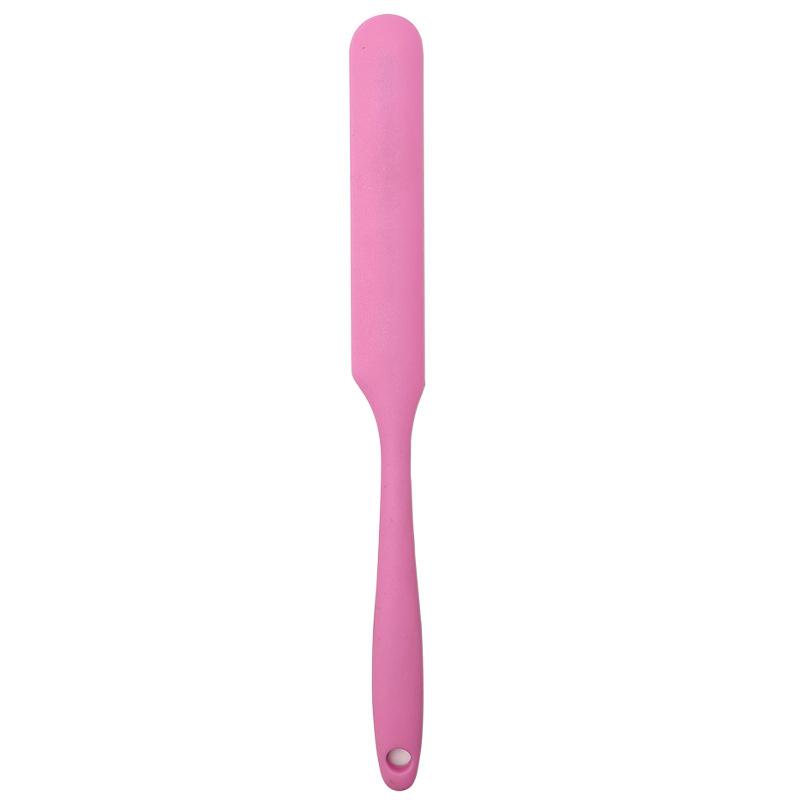 Kitchen Heat-Resistant Silicone Jar Spatula Scraper Long Handle Cake Butter Cream Scraper Tool