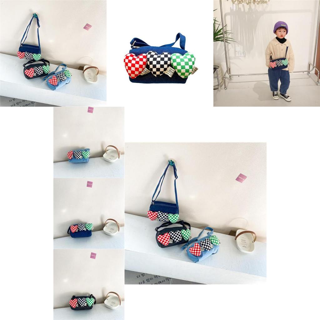 Fashionable Baby Coin Purse Trendy Children Crossbody Bag Cute Denim Accessory For Kids