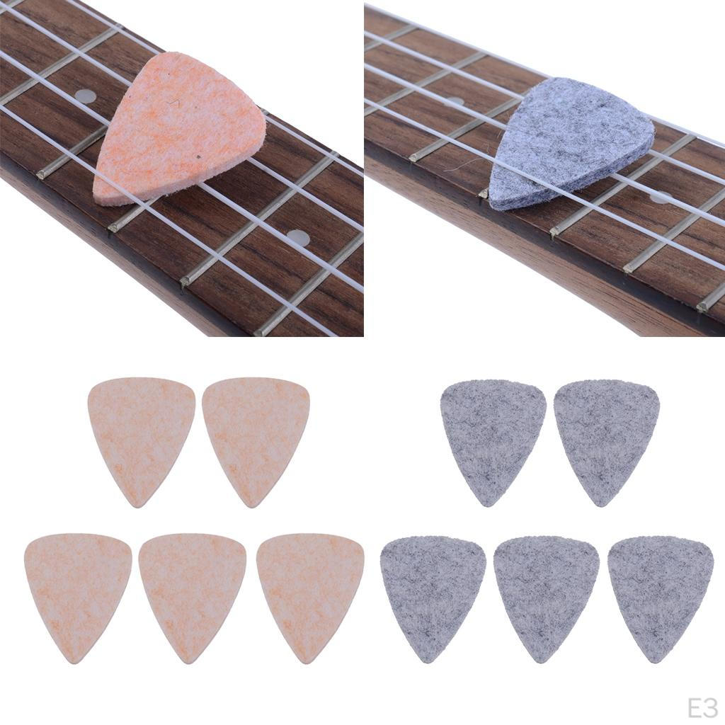 Pack/5pcs Classical Guitar Felt Finger Picks DIY 30 X 25 4mm