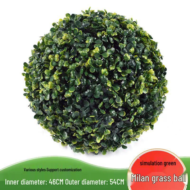 Artificial Green Plant Ceiling Decoration - Hanging Grass Ball for Window, Home, Mall, or Landscaping