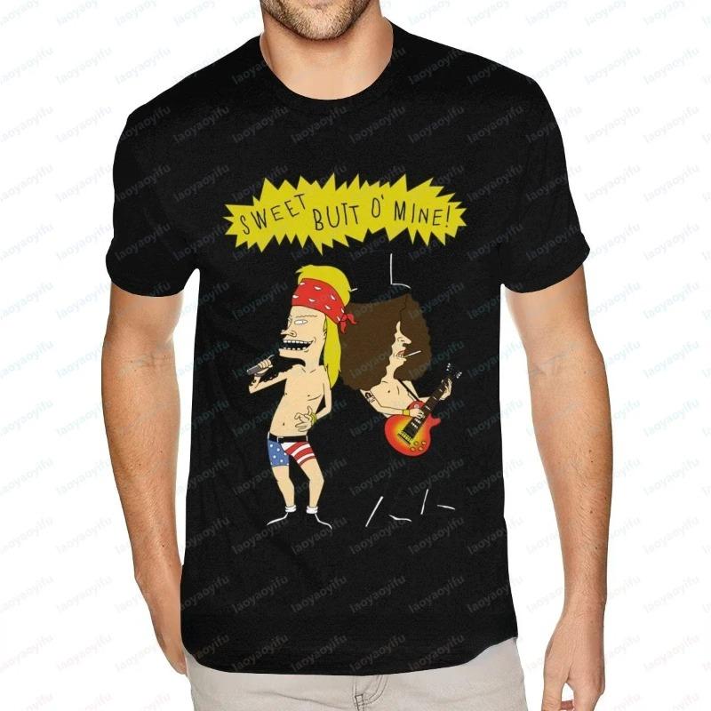 

Кавайные футболки Beavis and Butthead Новинка Смешные Мультяшные Графические Футболки Мужская Повседневная Одежда Летняя Мужская Оверсайз Футболка L