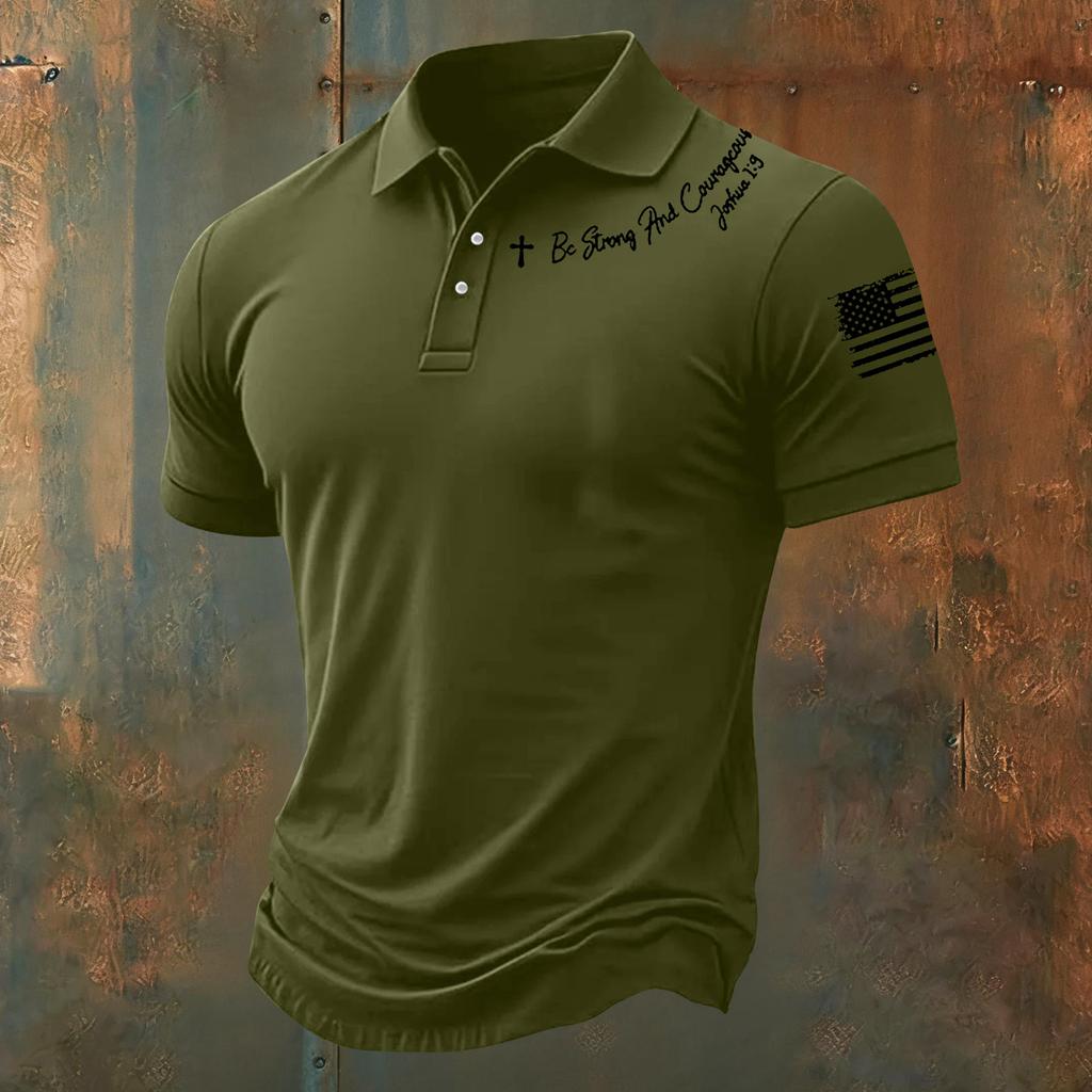 Men's Summer Print Short Sleeve Lapel Shirt Men's Casual Fashion Shirt