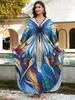 Beach blouse positioning print woven holiday robe loose blouse 8759 (41 colors) Y