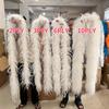 DIY 1/2/3/6/10 Ply Natural White Ostrich Feathers Boa Trim for Craft Wedding Party Festival Clothing Decoration Plumes Shawl 2M