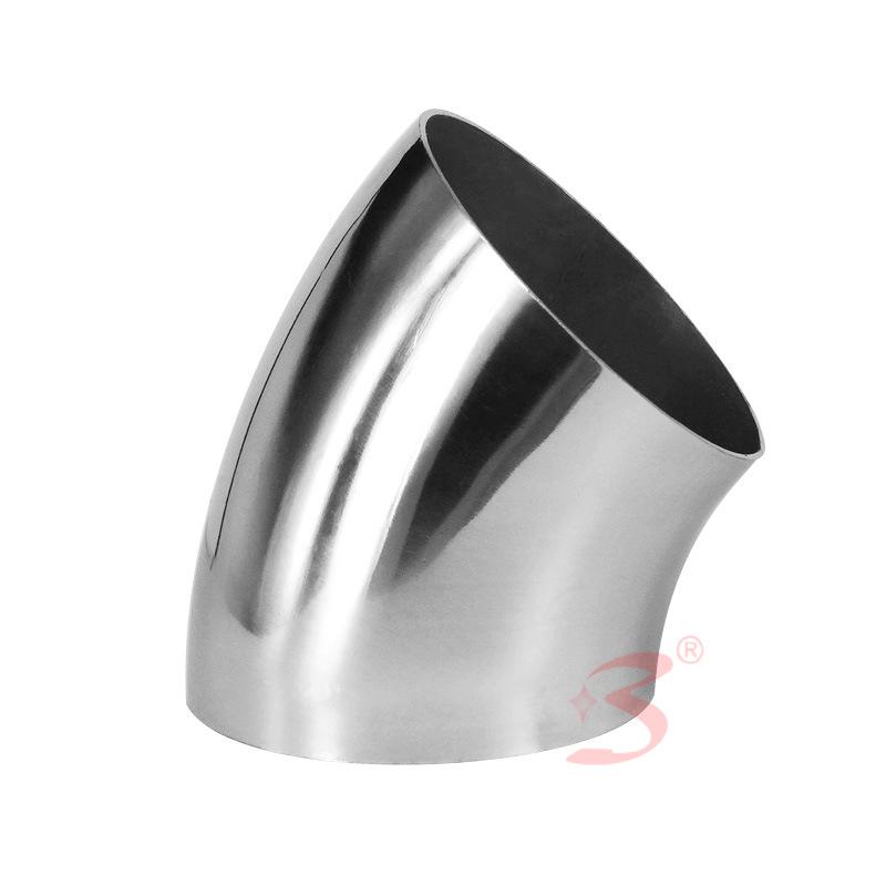 Gomito Decorativo in Acciaio Inossidabile 304 a 45° con Diametro 63/63.5/76/89 mm per Saldatura