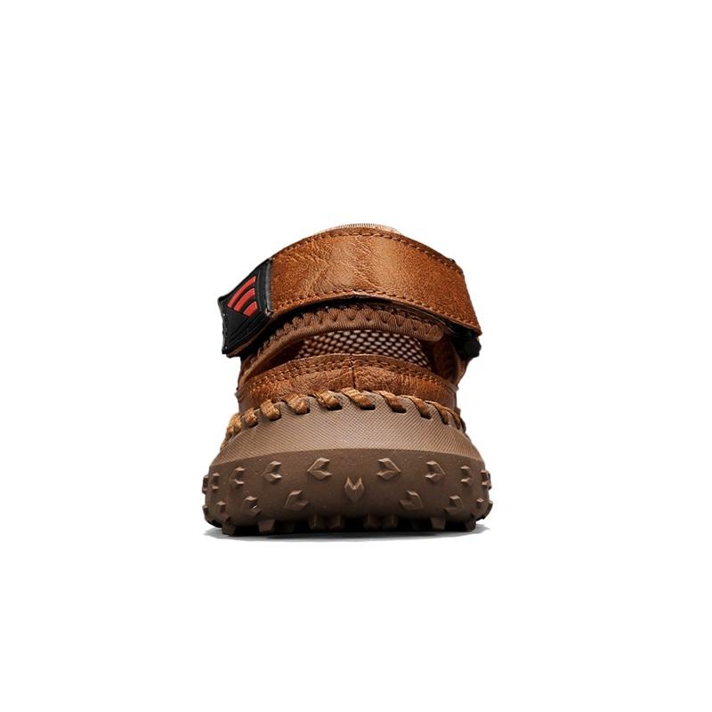 Herren Atmungsaktive Sportsandalen Lässige Wanderschuhe Outdoor-Abenteuersandalen Sommer Trekkingschuhe Handgefertigte Herrensandalen