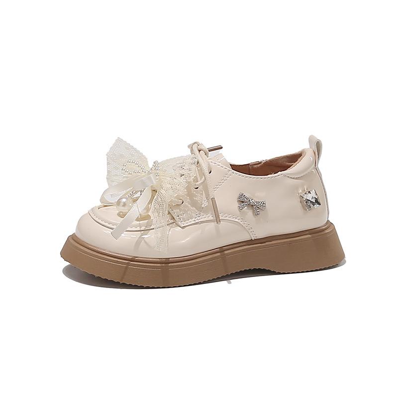 Spring Soft Sole Leather Mary Jane Princess Shoes for Baby Girls size 23