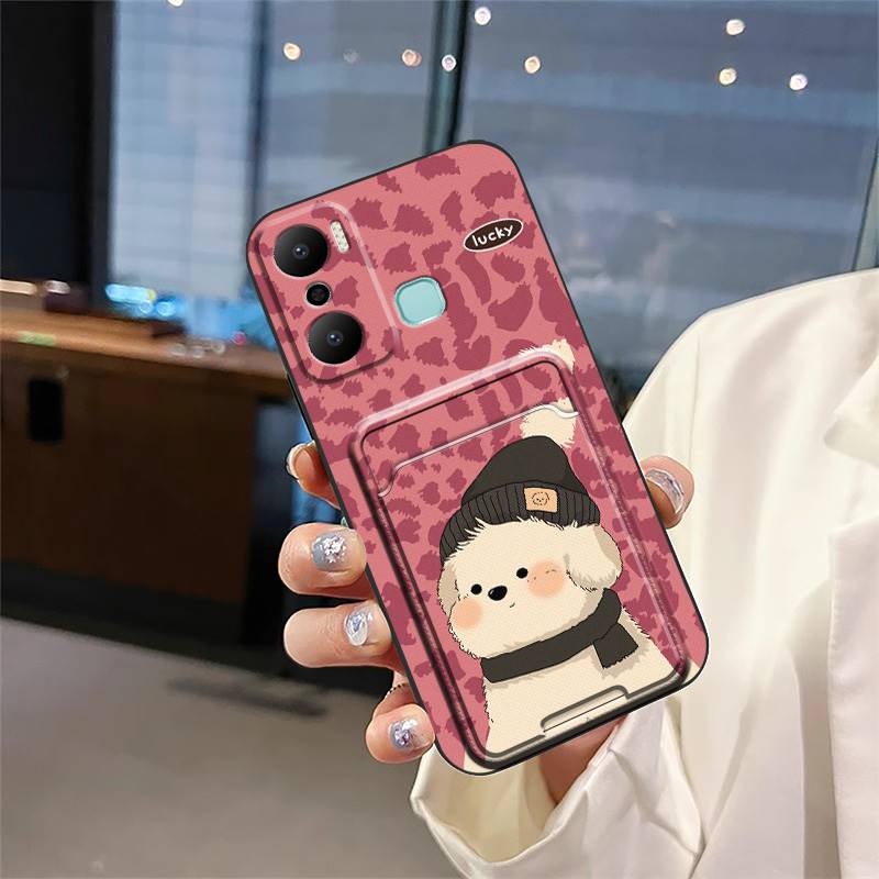 Schützende Anti-Knock-Handyhülle für infinix X6825/Hot20 Play Hülle Staubdichte Softcase Silikon Kartenfach Wasserdicht