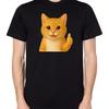 Cute Cat Thumbs Up T Shirt Vintage Casual Homme Slightly Top For Everyday Wear Versatile Unisex Designer Clothes Fashion