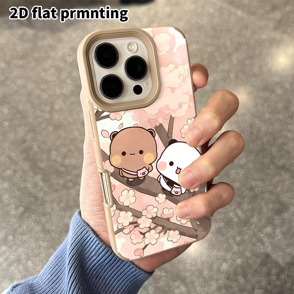Phone Case: 2D flat lambskin suitable for iPhone 18, 17, 16, 15, 14, 13 Pro film protection case, sweet spring, Christmas and Halloween gifts