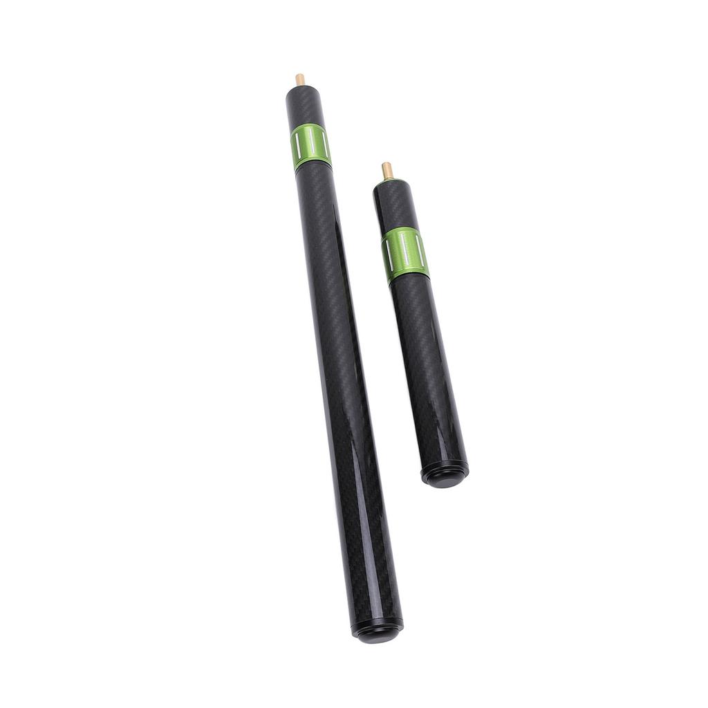2Pcs Pool Cue Extension Carbon Fiber 17in 9in Extendable Billiard Extension for Practices Entertainm