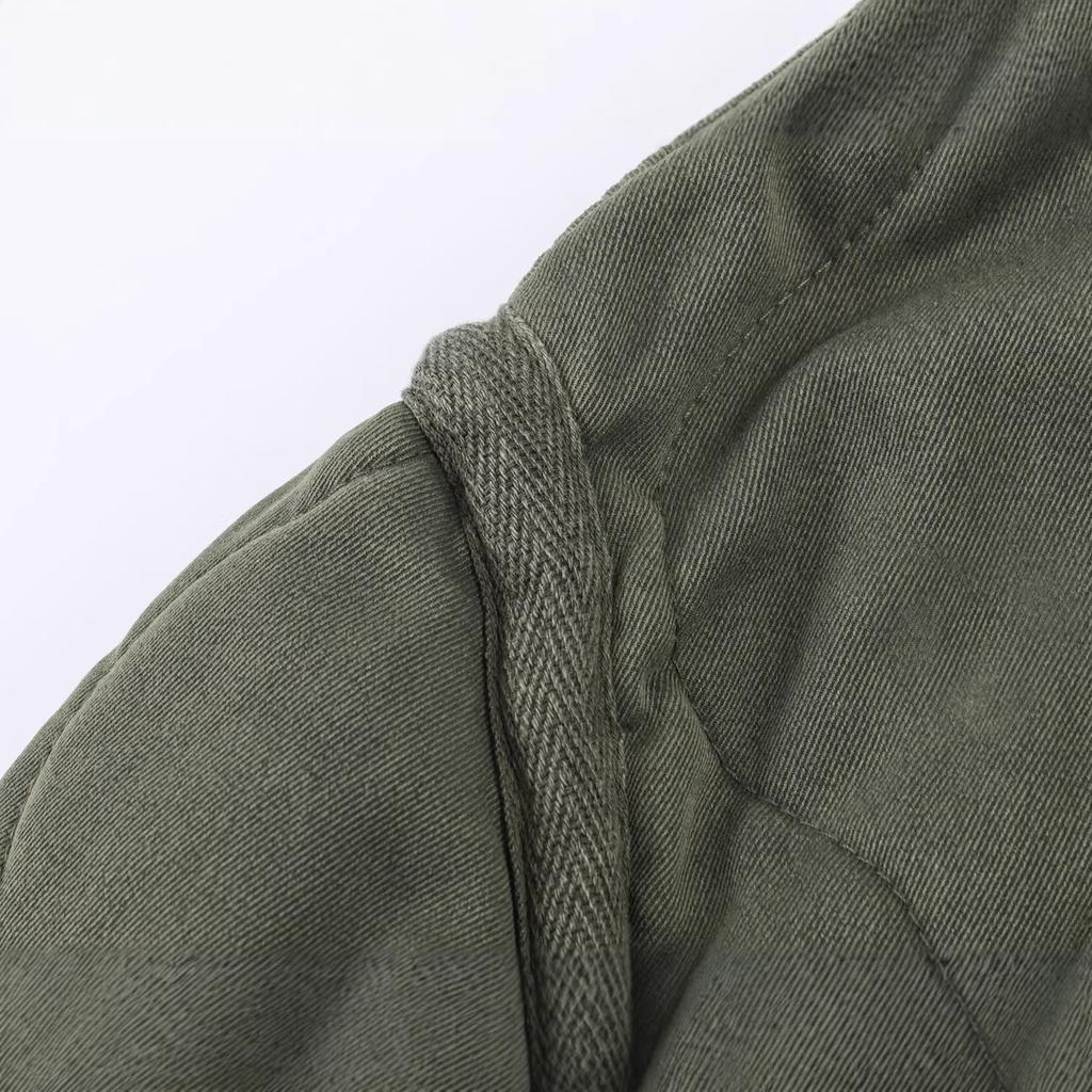 New loose casual crew neck long-sleeve cotton jacket 4088043