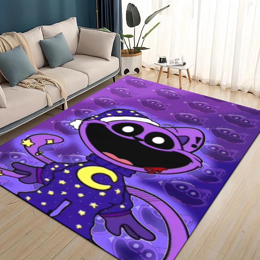 Kreslený S-Usmívající se C-Kritéři Kočičí spánek Craftycorn Koberec Kobereček do obývacího pokoje Ložnice Bytová dekorace, Dětská hrací Protiskluzový na pohovku Rohožka