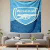 Arsenal Football Club Cannon Crest Logo Blue Wall Tapestry Soccer Fan Decor for Man Cave Bedroom Gift for Gunners