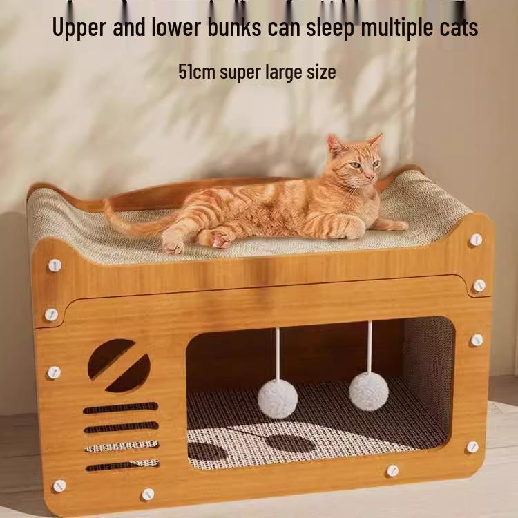 Durable Cat Scratching Board & Bed: All-Season, Anti-Scratch Sofa for Cats