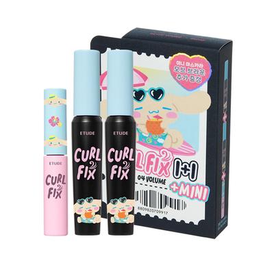 Etude [Tanning Cinnamoroll] Curl Fix Mascara 1+1 (+Mini řasenka 2,4 g)