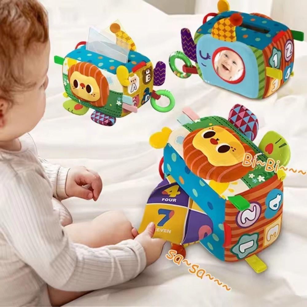 Figure Model Can't Tear Tissue Box Decorative Early Education Model Toy  Home Decoration
