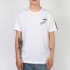 Puma Amplified Printed Crew Neck Short Sleeve T-Shirt Men Tops White 586349-02