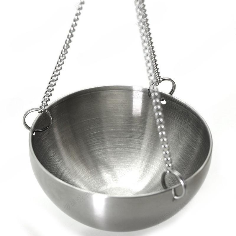 Sauna Room Stainless Steel Essential Oil Bowl Round 12CM Aromatherapy Bowl Sweat Steaming Room Accessories