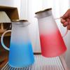 Transparent Glass Belt Handle Heat resistant Simple Cool Water Kettle Household Living Room Large Capacity Juice Cold Drink Cool Water Kettle