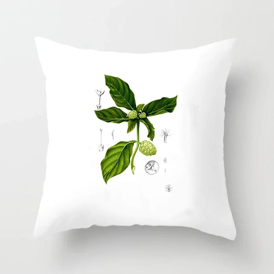 Plant Pattern Pillowcase Office Living Room Car Ornaments Home Pillowcase