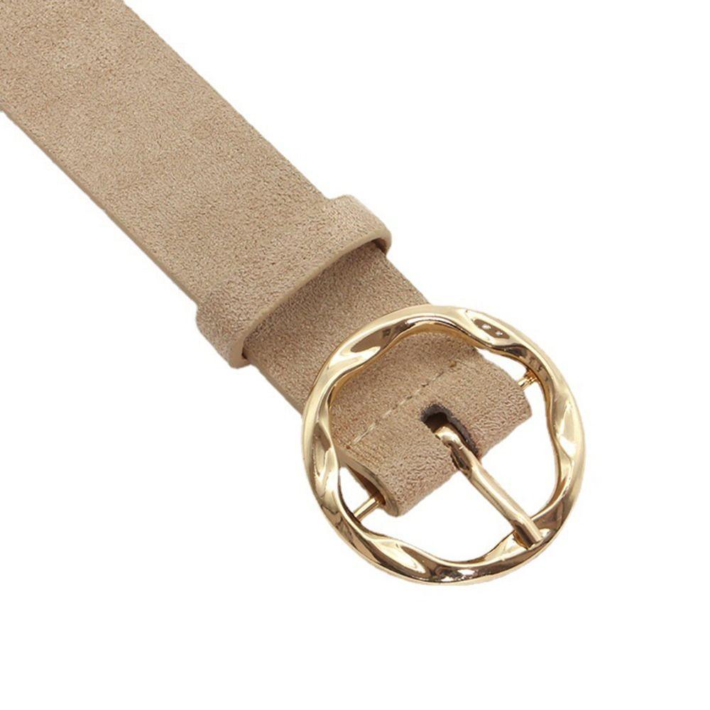 Luxury Design Suede Wide Belt PU Leather Business Waist Strap Pin Buckle Waistband Men Women