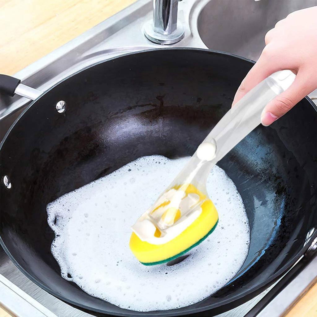 1/8Pcs Sponge Wipe Household Cleaning Brush Sponge Dish Scrubber Brush Cleaning Dishware Sponge For Cookware Cookers Cleansing