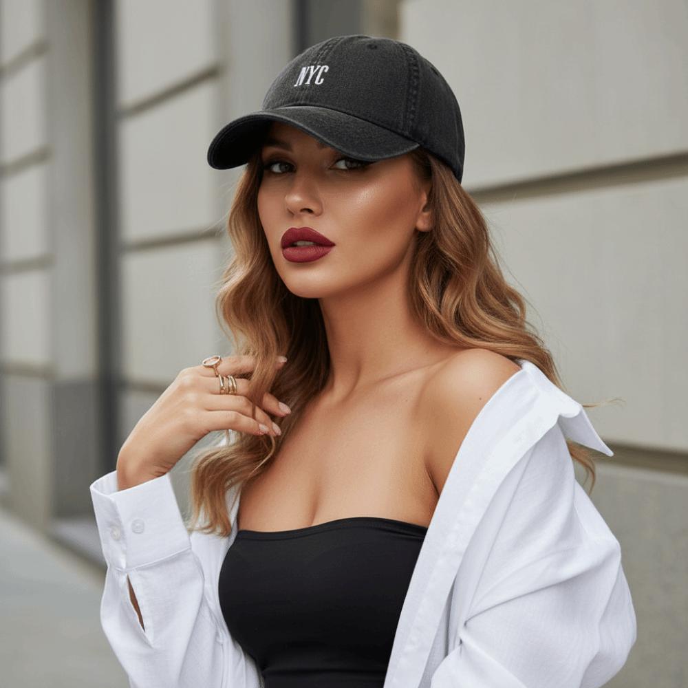 Distressed Denim Cap Casual Sun Hats Fashion Duck Tongue Hat Unisex