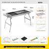 Ally Foldable Stainless Steel BBQ Grill with 9-Piece Set
