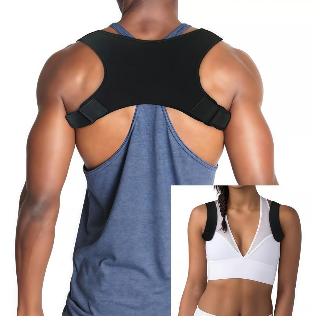 1-piece Invisible Back Aligner, Adjustable Adult Male and Female Corrective Straps, Sitting Posture, Clavicle Straps