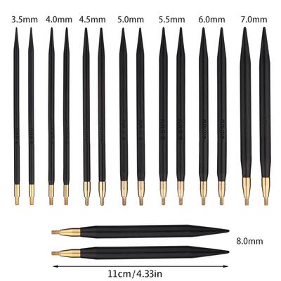Fenrry Interchangeable Sandalwood Circular Knitting Needles Tips Spokes Knitting Needles Weaving Tools DIY Knit Accessories