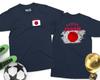 JAPAN Football T-Shirt World  Cup Japanese Footballer Tee