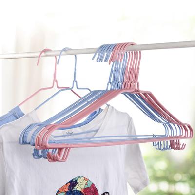 Percha de plástico para ropa, gruesa, para dormitorio, hogar, para niños, antideslizante, con gancho, sin rastro