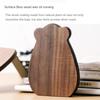 Book Holder Walnut L-shaped Desk Organizer Book Organizer Cartoon Bear Wood Bookend  Gift