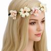 Wreath Hairband With Elastic Flowers Bachelorette Party