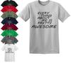 EVERY THING ABOUT ME IS PRETTY AWESOME T-Shirt Mens Womens Tees Top Funny Gym Joke Gift S-5XL Top Tee