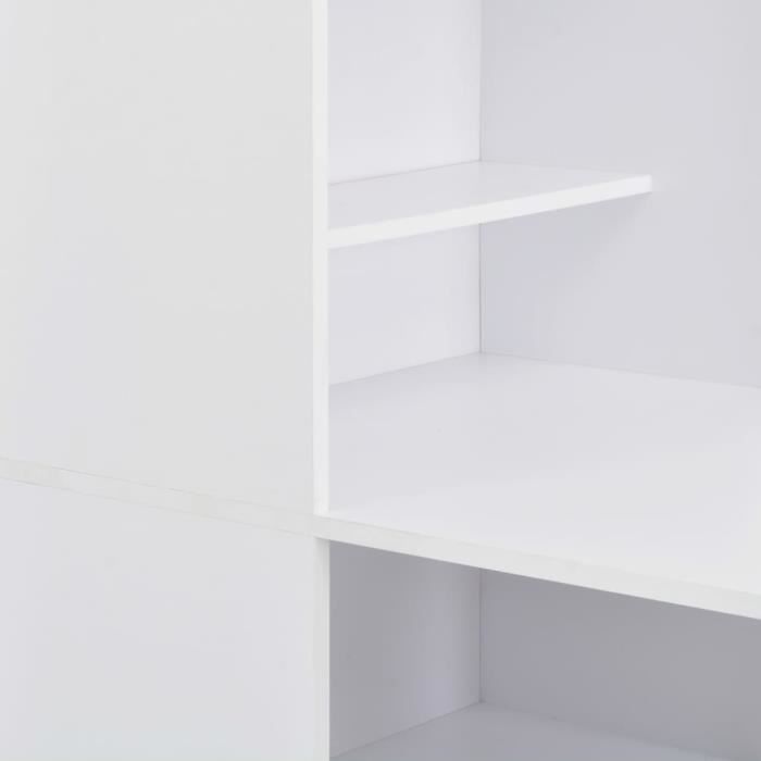 Table de bar - VIDAXL - Blanc - Contemporain - Design - Armoire de rangement