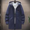 Spring & Autumn Youth Hooded Business Casual Men's Windbreaker Jacket