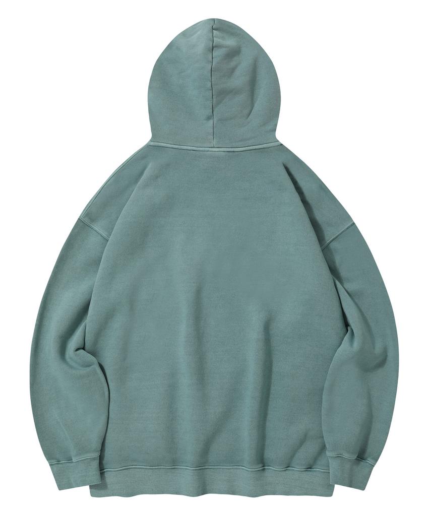 [M~4Xl] Pigment Arch Logo Hoodie_Green