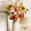 Artificial Peony Rose & Sunflower Bouquet for Living Room or Wedding Decor