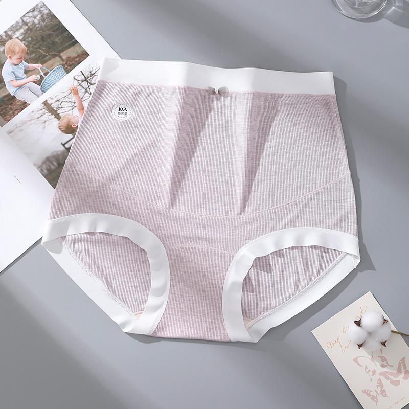 Big Size Pregnant Women High Waist Support 10a Antibacterial Mulberry Silk Extended Crotch Underwear