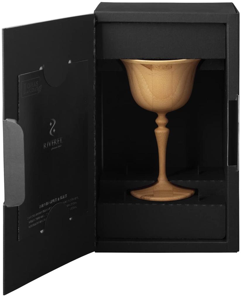 RIVERET Vessel Cocktail Glass, Manhattan, 150ml, Bamboo, Dishwasher Safe, Brown, RV-121B