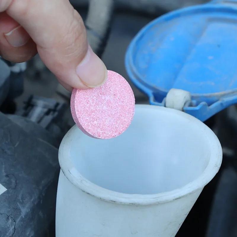 Car Windshield Glass Cleaner Solid Effervescent Tablets Car Concentrated Glass Water Universal Automobile Wiper Spray Cleaner