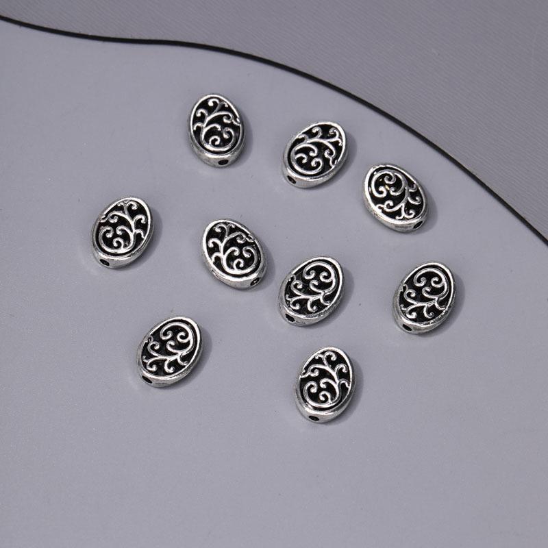 

Тибетське срібло Серце Квітка Намистини для DIY Ручної роботи Ювелірні вироби