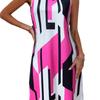 2024 Women's Geometric Pattern Vest Dress
