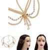 Elegant Rhinestone Multi Layer Chain Tassel Design Women Jewelry Headwear For Bridal And Summer Party Decor
