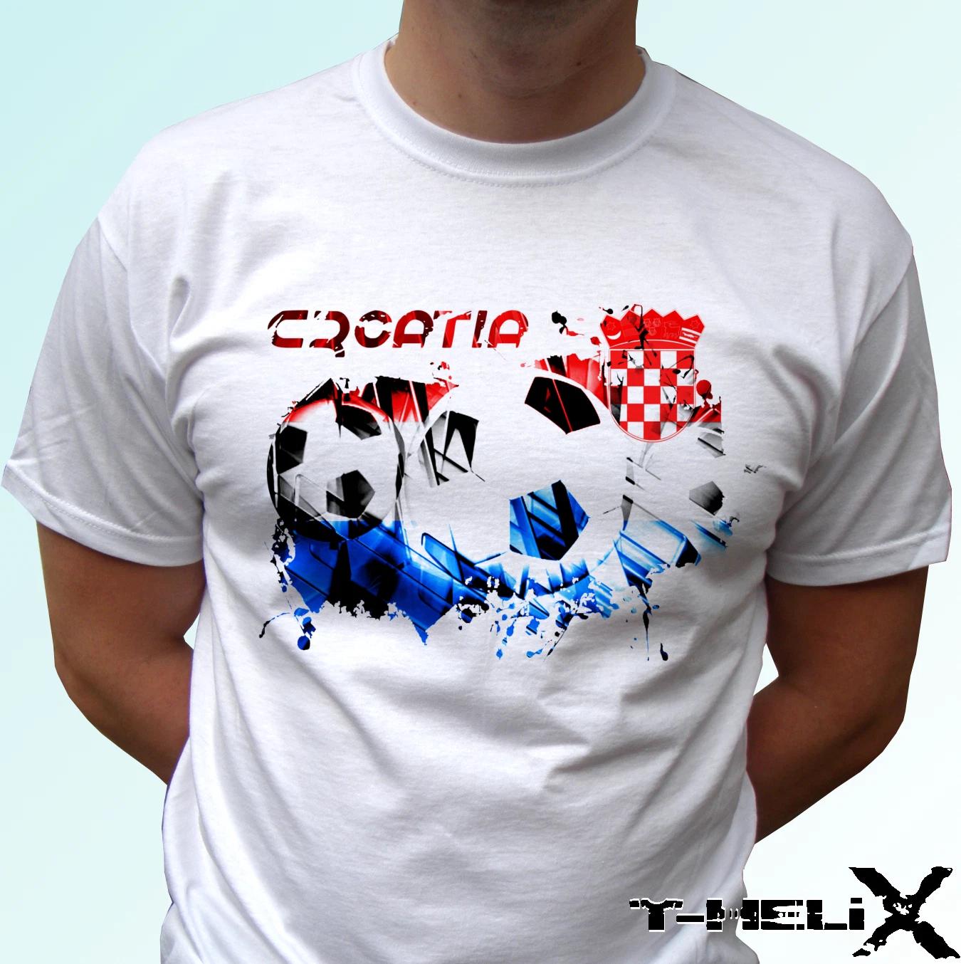 

Croatia football - white kids boys T-Shirt flag top design - s s kids & baby sizes 100