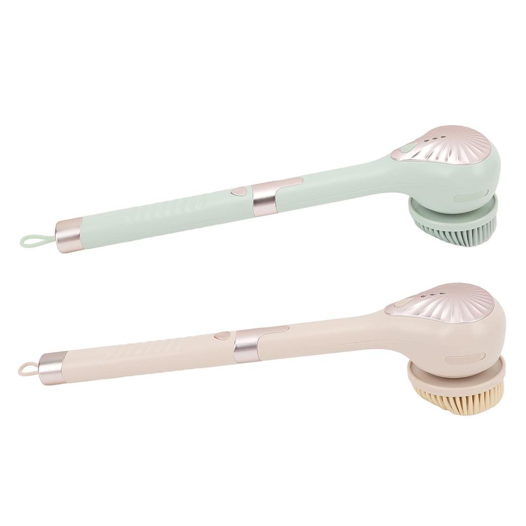 Elektrische Körperbürste Wasserdicht Multifunktional Abnehmbarer Langer Griff Elektrische Dusch-Badebürste