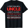 Mens They Call Me Uncle Because Partner In Crime Sarcastic Funny T-Shirt Unisex T-Shirt