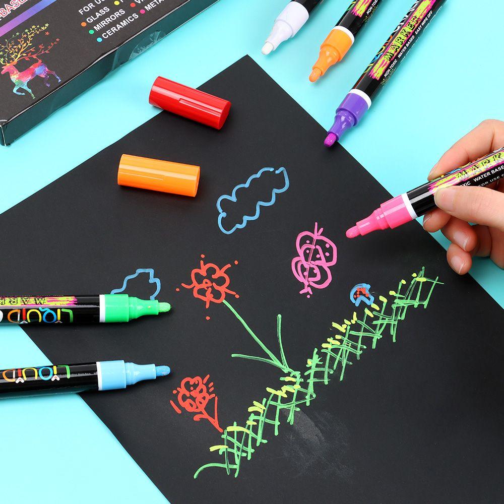 Erasable Writing Windows Glass Chalkboard Metal Plastics Pen Marker Liquid Chalk Chalk Marker
